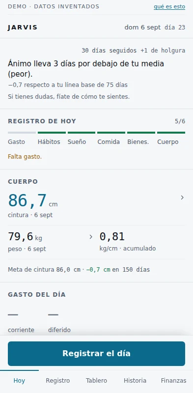 A personal tracking app, and the reason behind every decision — Today